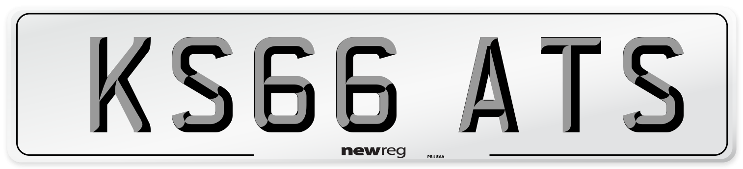 KS66 ATS Number Plate from New Reg